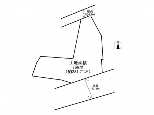 阪南市箱作、土地の間取り画像です