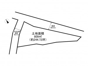 泉南郡岬町淡輪、土地の間取り画像です