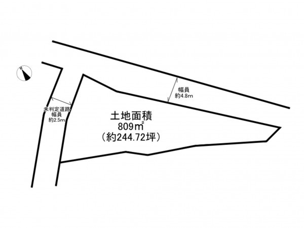 泉南郡岬町淡輪、土地の間取り画像です