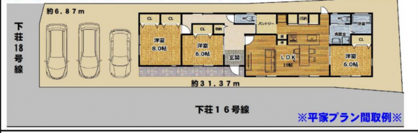 阪南市箱作、土地の画像です