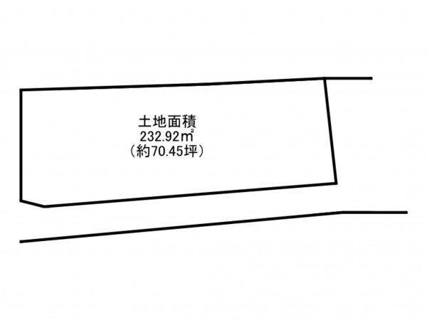 阪南市箱作、土地の間取り画像です