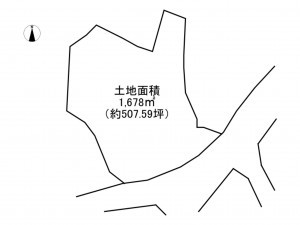 泉南郡岬町多奈川谷川、土地の間取り画像です