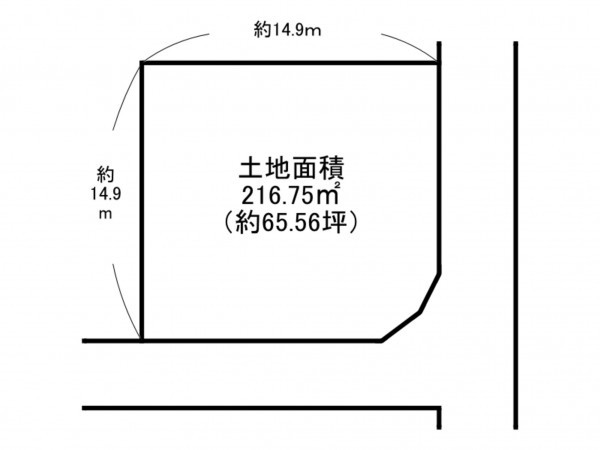 泉南市新家、土地の間取り画像です