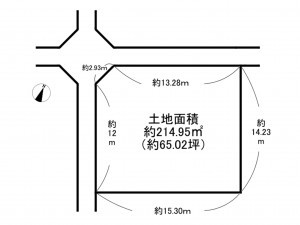阪南市舞、土地の間取り画像です
