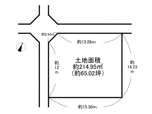 阪南市舞、土地の間取り画像です