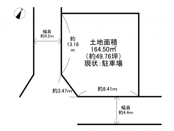 阪南市舞、土地の間取り画像です