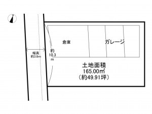阪南市黒田、土地の間取り画像です