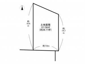 泉南市信達市場、土地の間取り画像です