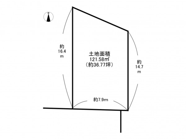泉南市信達市場、土地の間取り画像です