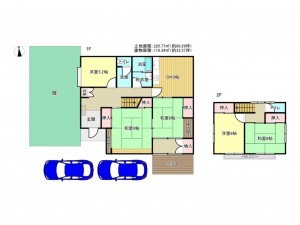阪南市箱の浦、中古一戸建ての間取り画像です