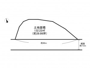 泉南郡岬町淡輪、土地の間取り画像です