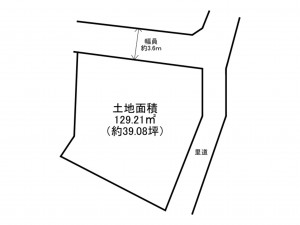 泉南郡岬町深日、土地の間取り画像です