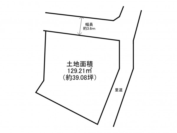 泉南郡岬町深日、土地の間取り画像です