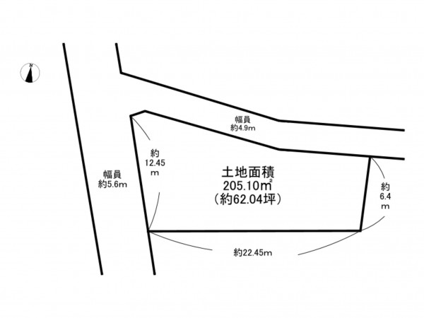 泉南市信達市場、土地の間取り画像です