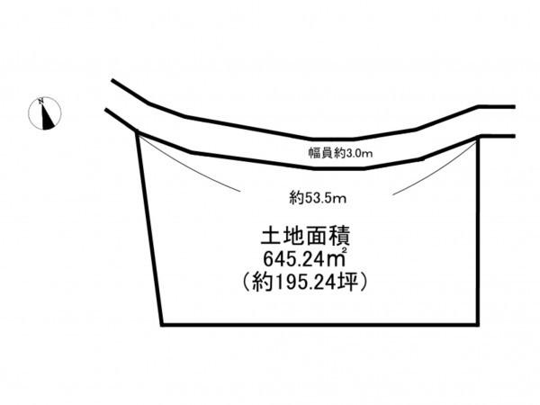 泉南市信達牧野、土地の間取り画像です
