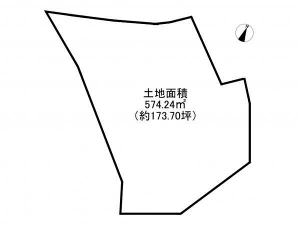 阪南市貝掛、土地の間取り画像です