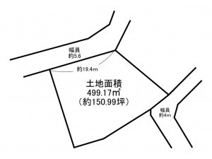 泉南郡岬町淡輪、土地の間取り画像です