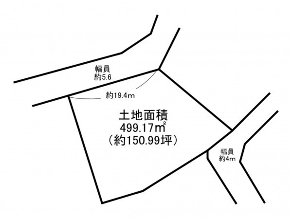 泉南郡岬町淡輪、土地の間取り画像です