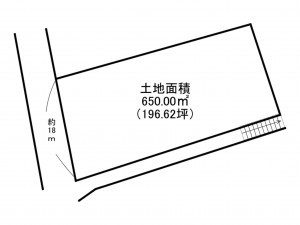 泉南郡岬町深日、土地の間取り画像です