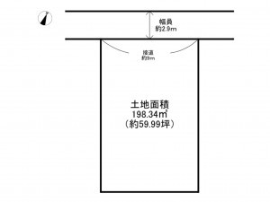 阪南市尾崎町、土地の間取り画像です