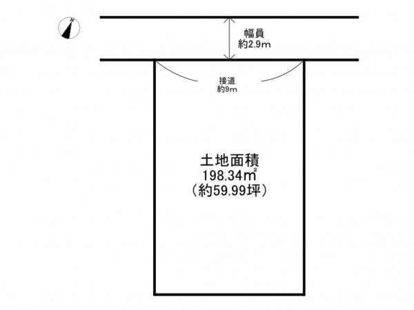 阪南市尾崎町、土地の間取り画像です