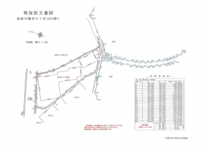 泉南市樽井、土地の間取り画像です