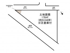 泉南市男里、土地の間取り画像です