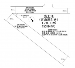 泉南市男里、土地の間取り画像です