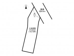 泉南郡岬町深日、土地の間取り画像です