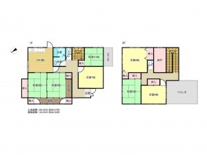泉南市新家、中古一戸建ての間取り画像です