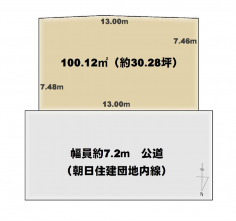 泉南市信達大苗代、土地の間取り画像です