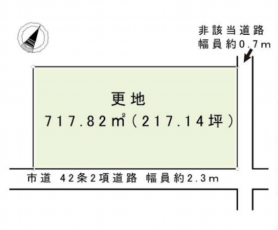 泉南市樽井、土地の間取り画像です