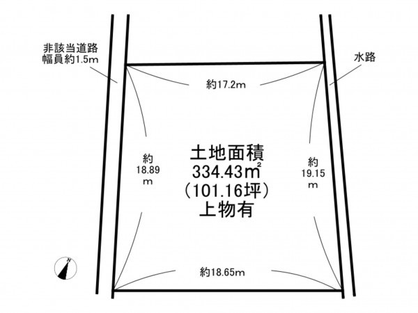 阪南市尾崎町、土地の間取り画像です