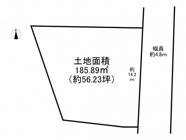 阪南市光陽台、土地の間取り画像です