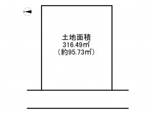 泉南郡岬町望海坂、土地の間取り画像です