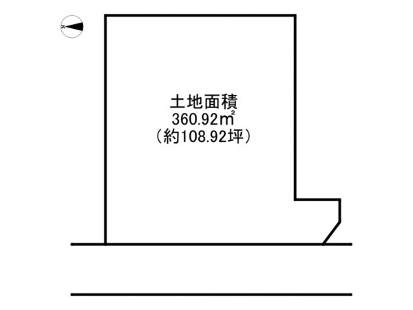 泉南郡岬町望海坂、土地の間取り画像です
