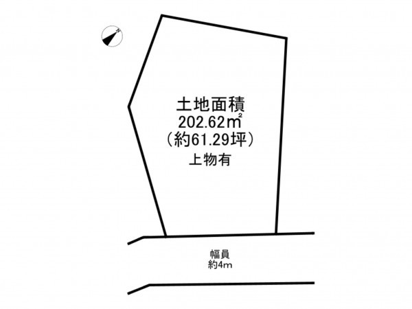 阪南市箱作、土地の間取り画像です