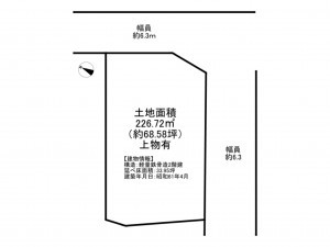 阪南市緑ヶ丘、土地の間取り画像です