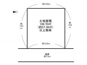 泉南市信達市場、土地の間取り画像です