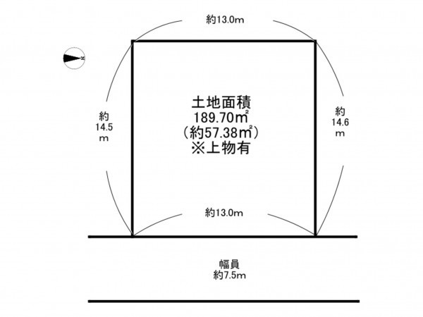 泉南市信達市場、土地の間取り画像です