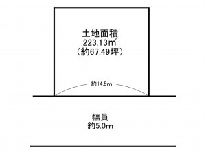 泉南郡岬町深日、土地の間取り画像です