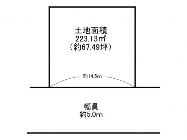泉南郡岬町深日、土地の間取り画像です