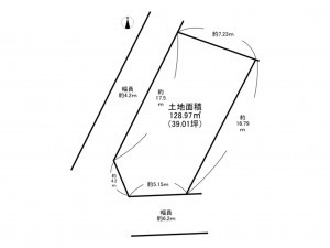 泉南市信達市場、土地の間取り画像です