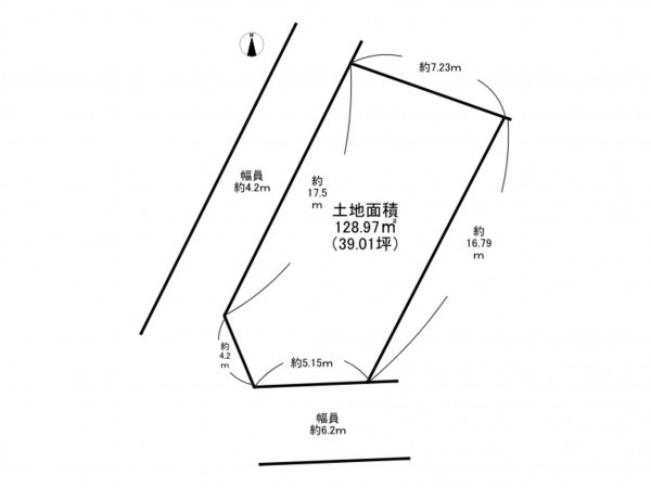 泉南市信達市場、土地の間取り画像です