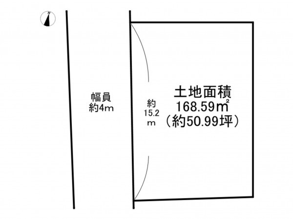 阪南市舞、土地の間取り画像です