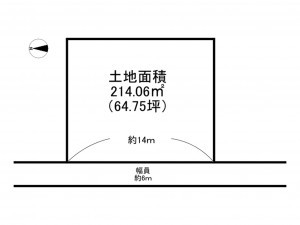泉南市信達牧野、土地の間取り画像です