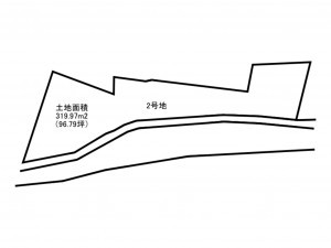 泉南市樽井、土地の間取り画像です