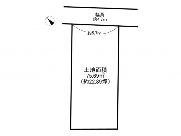 阪南市尾崎町、土地の間取り画像です