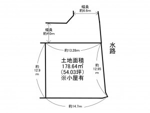 泉南市岡田、土地の間取り画像です