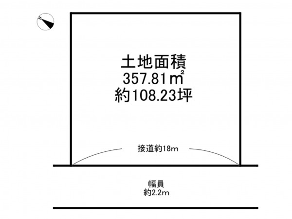 阪南市和泉鳥取、土地の間取り画像です